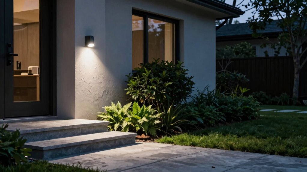 strategic outdoor motion lighting