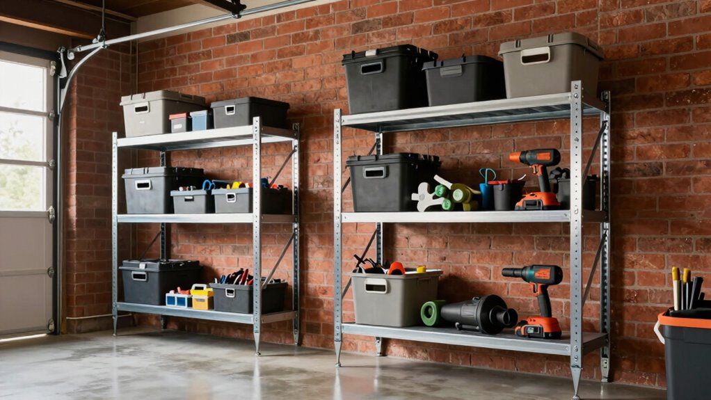 sturdy organized garage storage