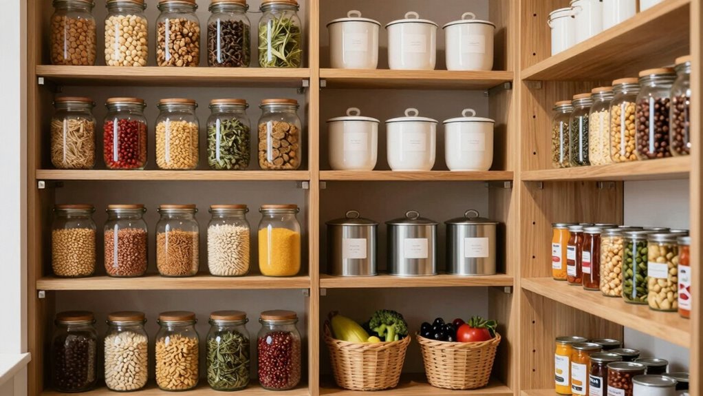 stylish organized pantry decor