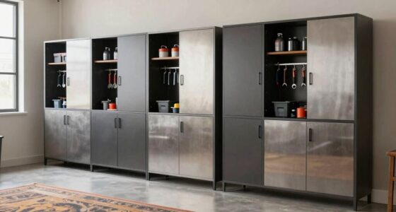 stylish steel garage storage