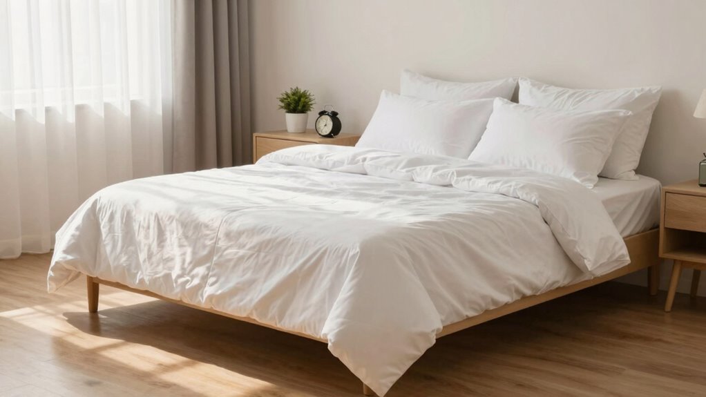 tidy calming sleep environment