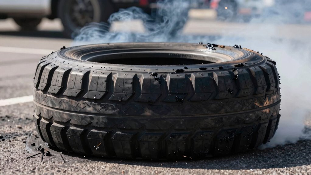 tire heat and debris