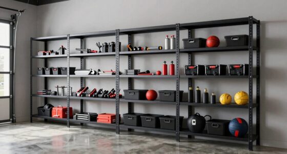 top adjustable garage shelves