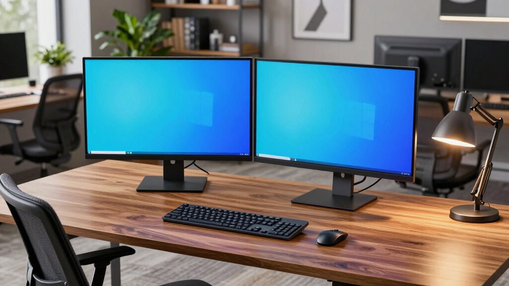 top dual monitor desks