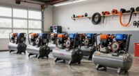 top garage air compressors