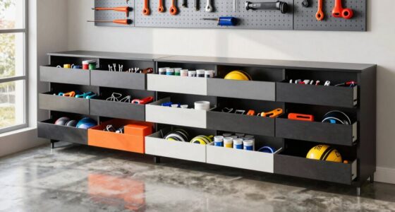 top garage cabinet organizers