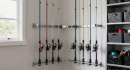top garage fishing racks
