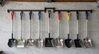 top garage shovel storage