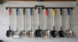 top garage shovel storage