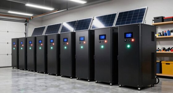 top garage solar backup