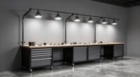 top garage workbench lighting