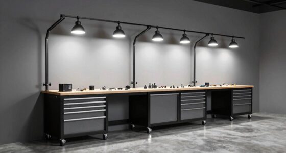 top garage workbench lighting