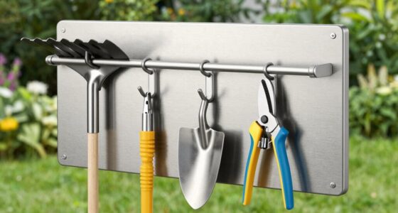 top garden tool storage