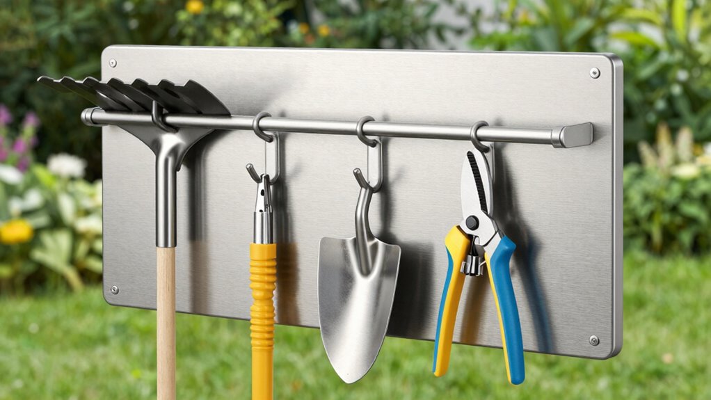 top garden tool storage