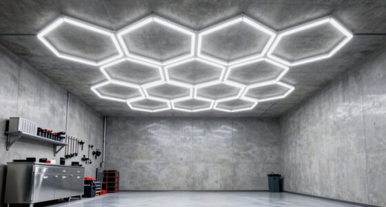 top hexagon garage lights