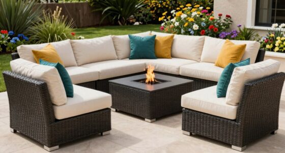 top outdoor sectional cushions