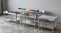 top stainless steel workbenches