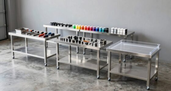 top stainless steel workbenches