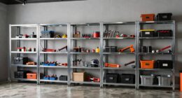 top steel garage shelves