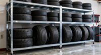 top tire garage shelves