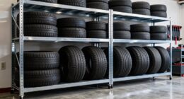 top tire garage shelves