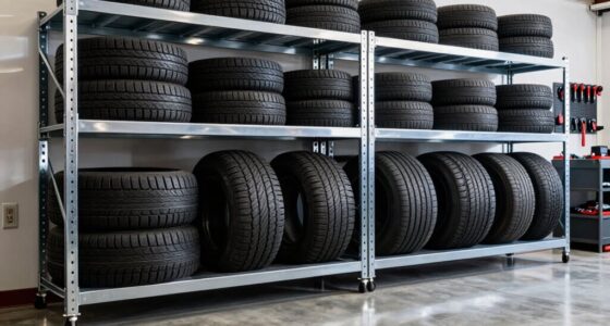 top tire garage shelves
