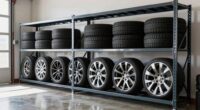 top tire storage shelving