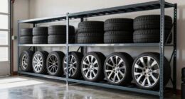 top tire storage shelving