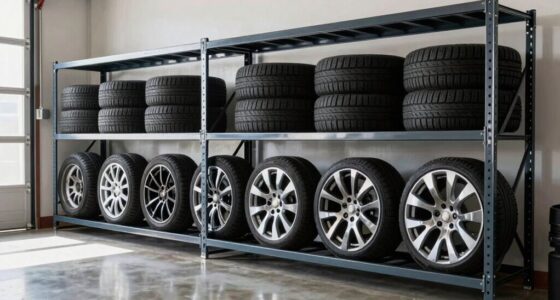 top tire storage shelving
