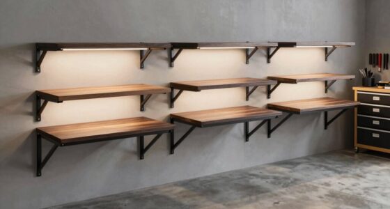 top wall mounted folding workbenches