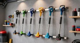 top wall mounted trimmer racks