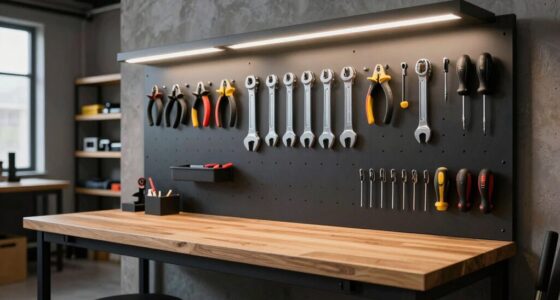top workbenches with lighting