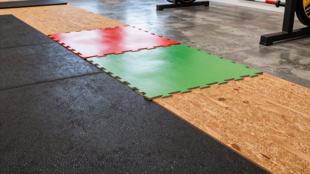 types of gym flooring