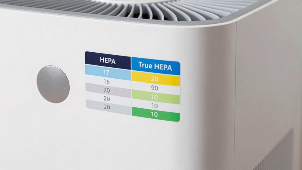 understanding air purifier labels