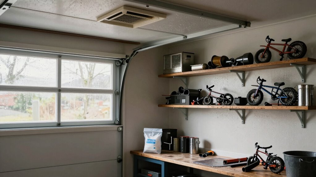 use desiccants and ventilation