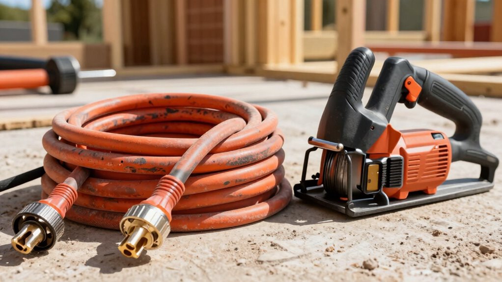 use outdoor rated extension cords