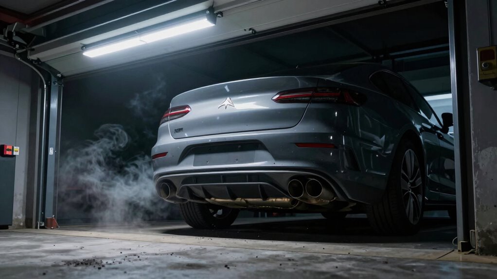 vehicle exhaust risks indoors