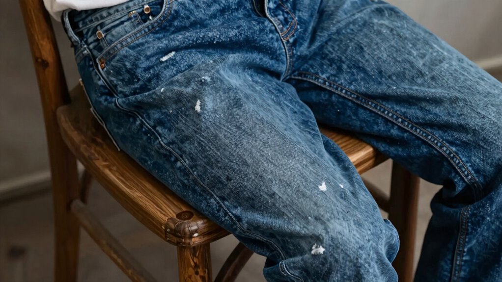 wash jeans sparingly treat stains