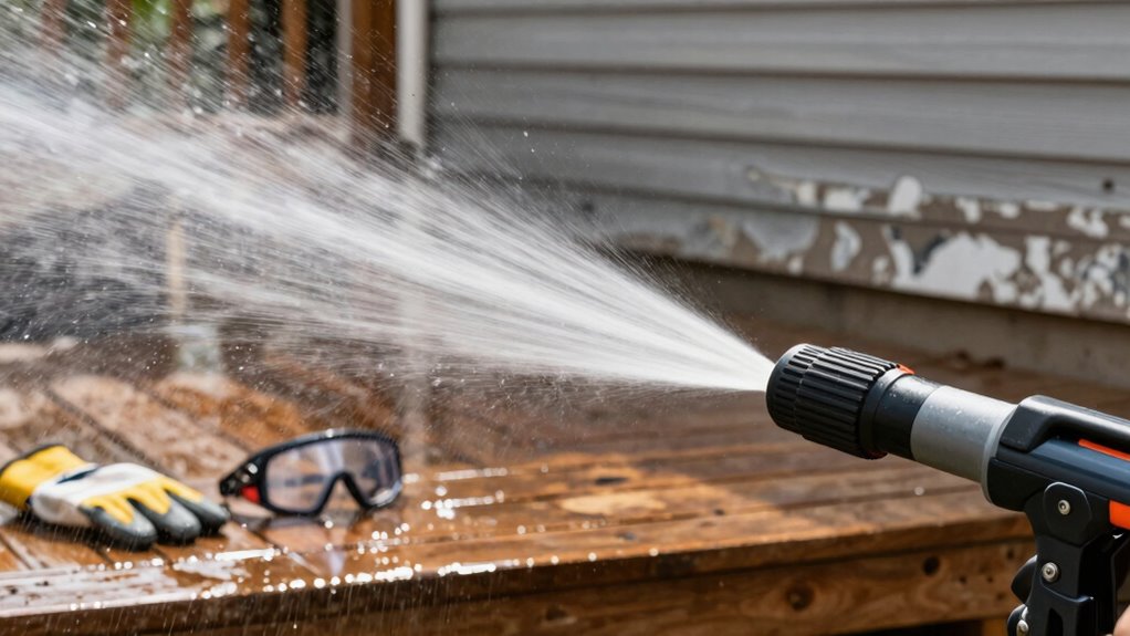 wear ppe and adjust pressure