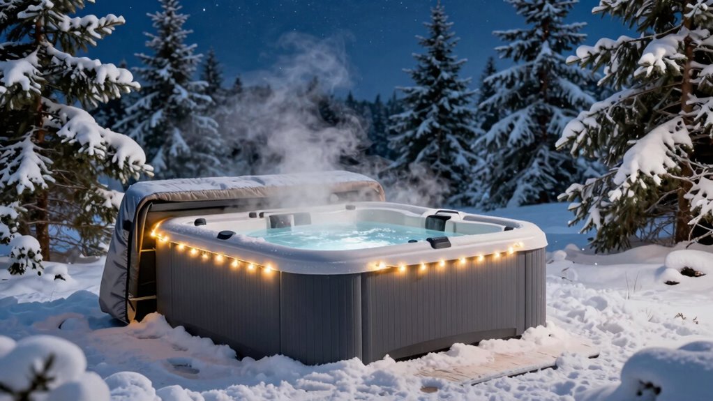 winter hot tub considerations