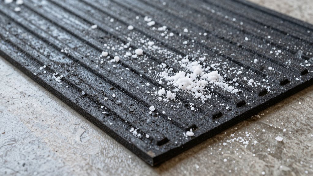 winter safe garage mat features