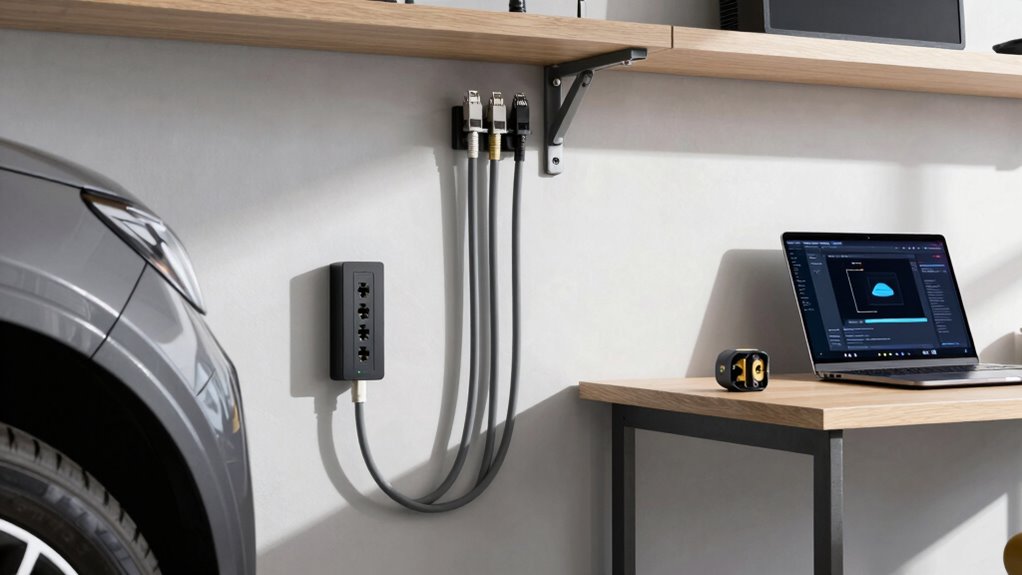 wired garage ethernet setup