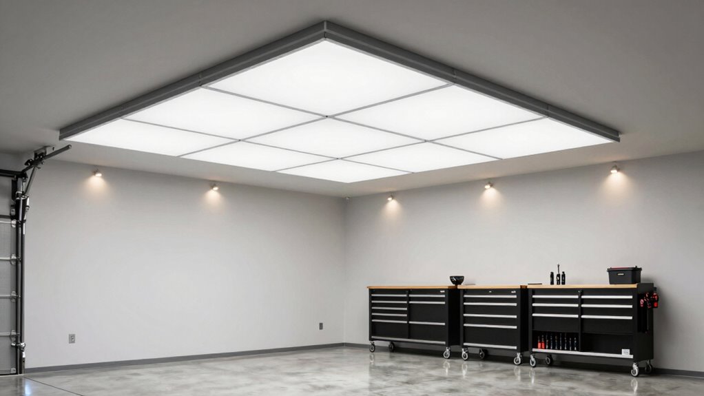wireless battery powered garage lighting