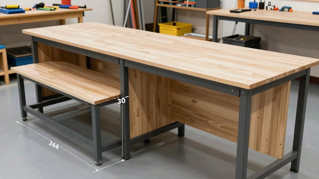 workbench depth improves comfort