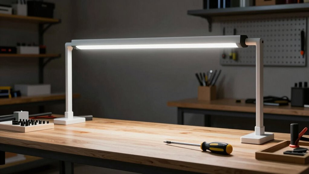 workbenches illuminated effectively