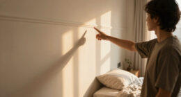 Picture Rail Molding Made Their 140-Square-Foot Bedroom Feel Taller