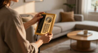 A Simple Gilded Frame Turned an Ugly Intercom into a Conversation Starter