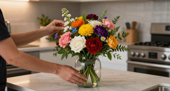 Skip Vases — This Stunning DIY Floral Arrangement Uses a Lamp