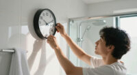 I Moved A Clock To My Bathroom, And It Changed My Morning Routine Forever