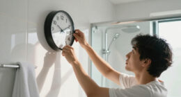 I Moved A Clock To My Bathroom, And It Changed My Morning Routine Forever